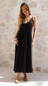 Aspen Maxi Dress - Black