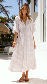 Camille Midi Dress - Atlas Print