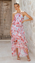 Soho Maxi Dress - Pink Floral