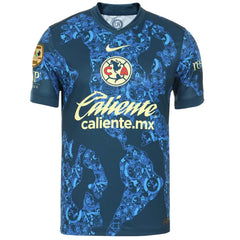 Nike Club America Fidalgo Away Jersey w/ Liga MX C24 Patch 24/25 (Valerian Blue/Lemon Chiffon)