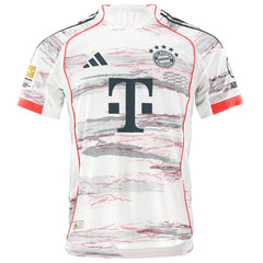 adidas Muller Special Authentic Away Jersey 25/26 w/ Sponsor + Meister Bundesliga Patch (White/Red)