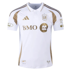adidas Men's Son Heung-min LAFC Authentic Away Jersey w/ MLS + Apple + Ford Logo 25/26 (White/Gold)