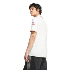 adidas Saka Men's Arsenal FC Third Jersey 25/26 w/ NRFR + EPL Patches (White/Burgundy)