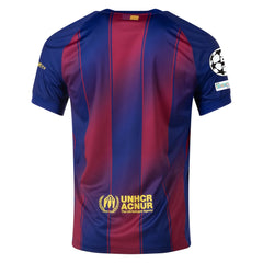Nike FC Barcelona Home Jersey 25/26 w/ Champions League Patches (Deep Royal Blue/Midwest Gold)
