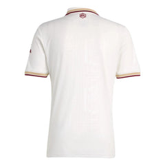 adidas Men's Arsenal FC Third Jersey 25/26 (White/Burgundy)