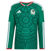 adidas Men's Mexico Long-Sleeve Authentic Home Jersey 2026 (Bold Green)