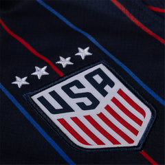 Nike Womens USA 25/26 Away 4 Star Jersey (Obsidian/Challenge Red)