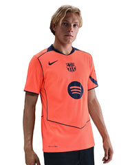Nike FC Barcelona Authentic Third T90 Jersey 25/26 (Bright Mango/Midnight Navy)