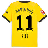 Puma Borussia Dortmund Authentic Marco Reus Home Jersey w/ Bundesliga Patch 23/24 (Cyber Yellow/Puma Black)