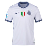 Nike Inter Milan Away Jersey w/ Serie A + Scudetto Patch 24/25 (Summit White/Iris Whisper)