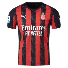 Puma AC Milan Luka Modric Home Jersey w/ Serie A Patch 25/26 (Red/Black)