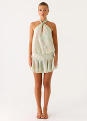 Beginning Mini Dress - Mystic Paisley