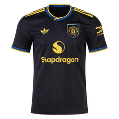adidas Manchester United Third Jersey 25/26 (Black/Preloved Yellow)