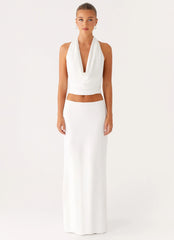Ashi Cowl Top - White