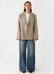Sibel Blazer - Warm Grey