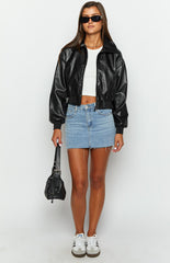 Abbi Black Cropped Jacket