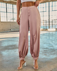 Forward Feeling Satin Joggers