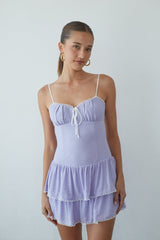 Fiorella Open Back Mini Dress