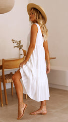 Liza Midi Dress - White