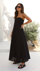 Connie Maxi Dress - Black