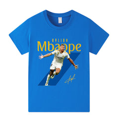 Kids’ Kylian Mbappe Football T-Shirt – Multiple Variants