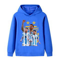 Messi Argetina Kids’ Football Design Hoodie - Multiple Variants