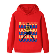 Kids’ Ronaldo Siuuu Football Hoodie – Multiple Variants
