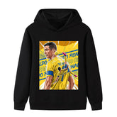 Cristiano Ronaldo Al Nassr Style Kids’ Football Hoodie - Multiple Variants