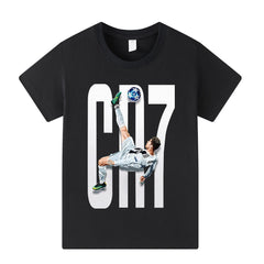 Kids’ Ronaldo Football Style T-Shirt – Multiple Variants