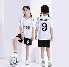Kids’ Football Jersey & Shorts Set Real Madrid – Mbappé