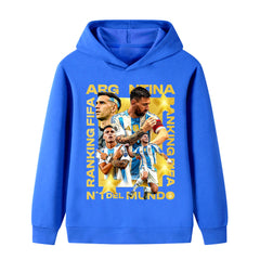 Lionel Messi Argetina Kids’ Football Style Hoodie - Multiple Variants