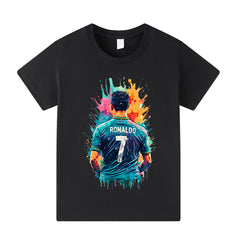 Kids’ Ronaldo Football Design T-Shirt – Multiple Variants