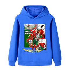 Cristiano Ronaldo Portugal Style Kids’ Football Hoodie - Multiple Variants