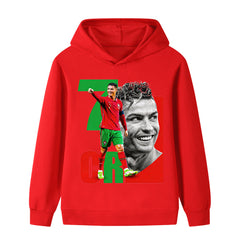 Kids’ Cristiano Ronaldo Portugal Football Hoodie – Multiple Options