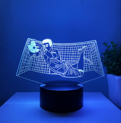 Football Goalkeeper 3D Illusion LED Lamp