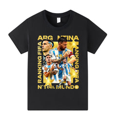 Lionel Messi Argetina Kids’ Football Style T-Shirt - Multiple Variants