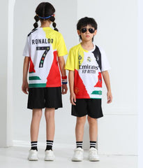 Kids’ Ronaldo Football Jersey & Shorts Set – Multi-Team Edition