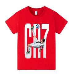 Kids’ Ronaldo Football Style T-Shirt – Multiple Variants