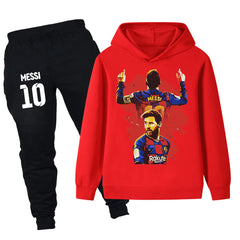 Lionel Messi Barcelona Design Kids’ Tracksuit Set – Multiple Colors