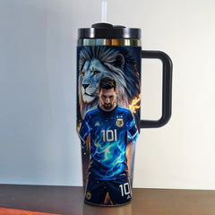 Football players stainless steel tumbler - multiple options