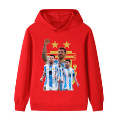 Messi Argetina Kids’ Football Design Hoodie - Multiple Variants
