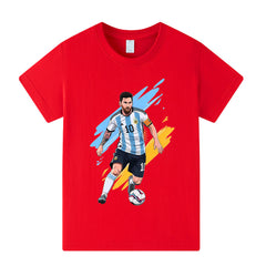 Lionel Messi Argetina Kids’ Football Design T-Shirt - Multiple Variants