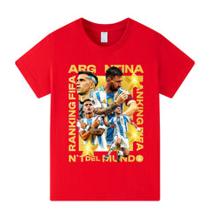 Lionel Messi Argetina Kids’ Football Style T-Shirt - Multiple Variants