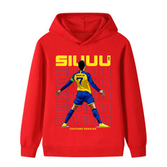 Kids’ Ronaldo Siuuu Football Design Hoodie – Multiple Variants