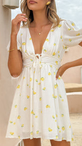 Lottie Mini Dress - Limone