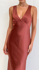 Sofia Maxi Dress - Rust