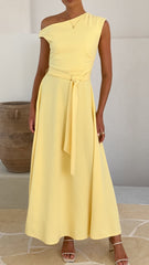 Gemma Maxi Dress - Baby Yellow