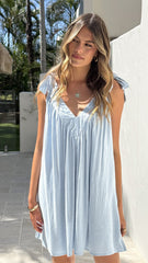 Lanna Mini Dress - Blue