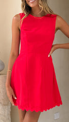 Aceline Mini Dress - Red