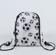 Football Print Drawstring Backpack